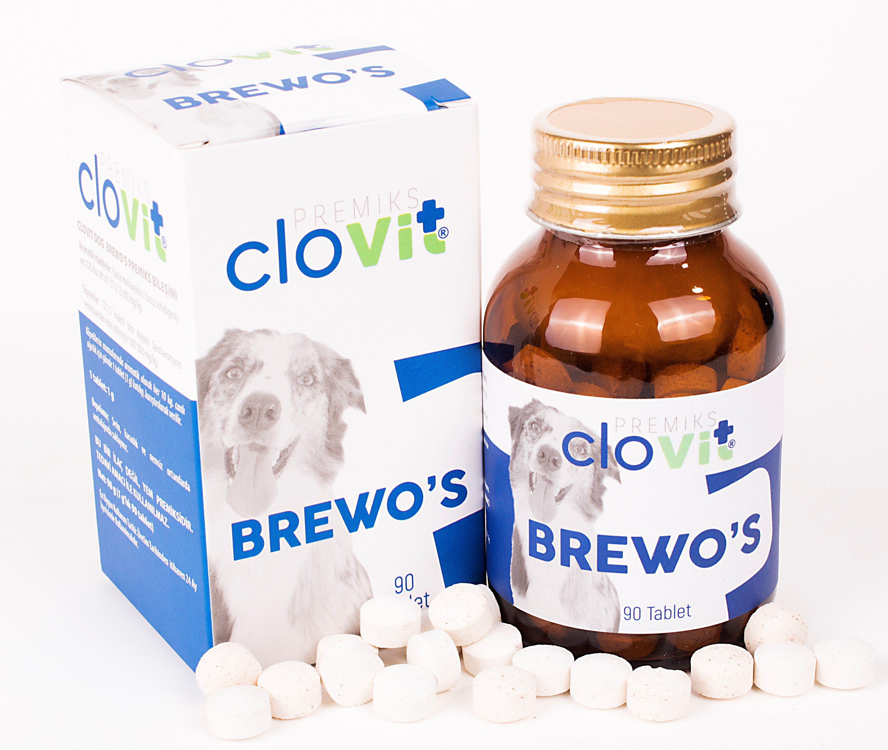 Clovit Köpek Brewo's; sağlıklı ve parlak tüyler için ha
